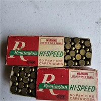 2 Boxes Remington Rim Fire Cartridges