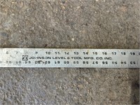 Johnson level and tool Ruler
