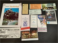 Vintage Disneyland vacation materials