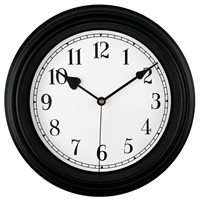 DIYZON Retro Wall Clock, 10 Inch Vintage Silent