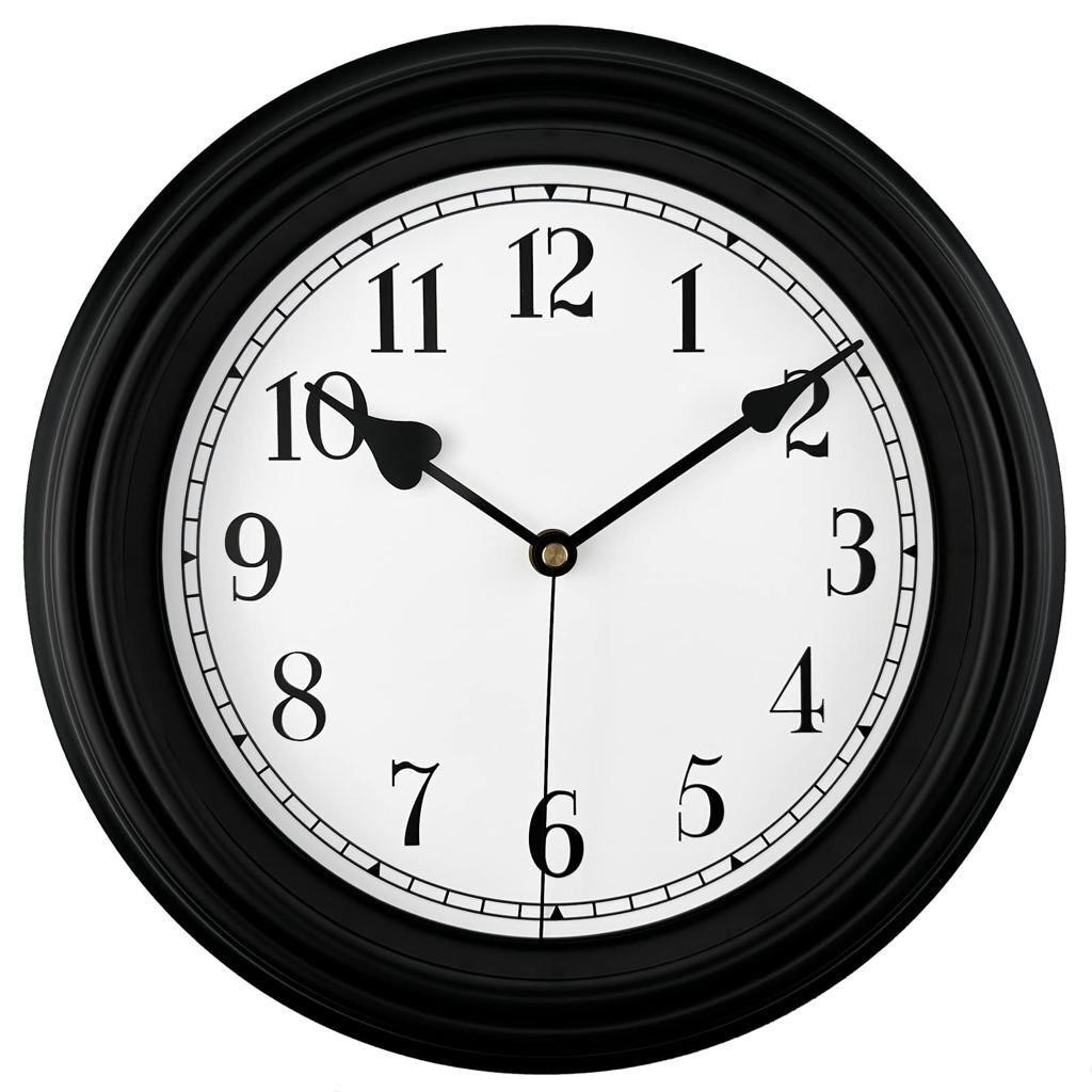 DIYZON Retro Wall Clock, 10 Inch Vintage Silent