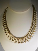 Genuine Cultured Pearl Krementz Necklace