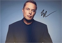 Autograph COA Elon Musk Photo