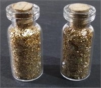 Two Vials Of Gold Flake