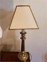 Small Brass Candlestick Lamp