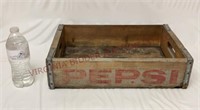 Vintage Wooden Pepsi Cola Bottle Crate