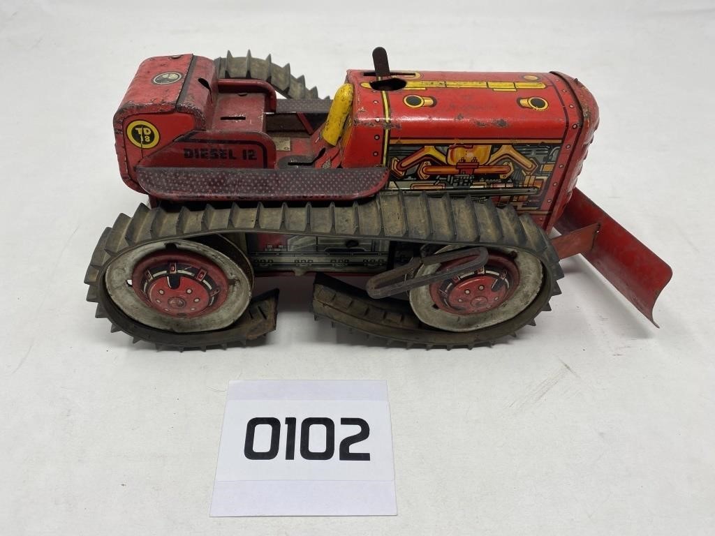 Vintage MARX metal dozer