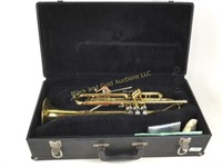 Brass King Trumpet in case