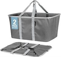 CleverMade Collapsible Laundry Tote  50L  2PK