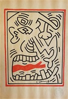 Keith Haring US Mixed Media Tony Shafrazi COA