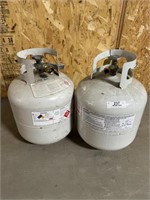 2-20 lb propane tanks full