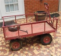 Great heavy duty 2 x 4ft garden cart, extra