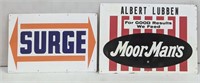 2X - Moormans Feeds & Surge Tin Signs