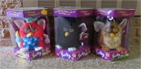 3 ELECTRONIC FURBY TOYS - IN ORIGINAL BOXES