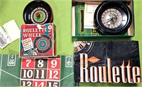 2 VINTAGE ROULETTE BOARD GAMES WITH ORIGINAL BOXES
