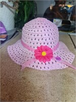 Pink hat w/ flower