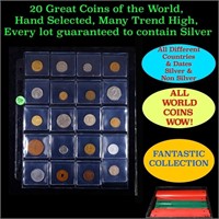 20 Great Coins of the World, hand selected, many t