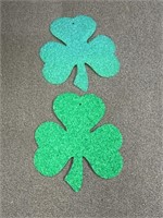 Set of 2 Shamrock Popcorn Decorations