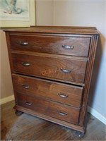 Vintage solid wood chest of drawers