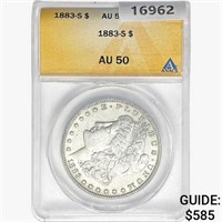 1883-S Morgan Silver Dollar ANACS AU50