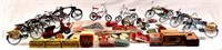 Collection of Miniature Bicycles With Display Case