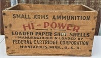 Wooden Hi Power Small Arms Ammo Box