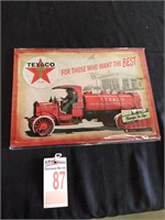Texaco Tin Sign - New