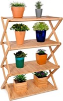 4 Tier Plant Stand, Bamboo Plant Stand For Indoor