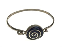 Unique Sterling Spiral Bracelet