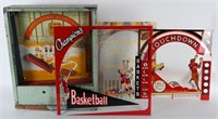 PRE WAR COIN OP FOOTBALL BASKETBALL DECAL GLASS