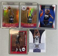 5pc Limited / Insert NBA Basketball Cards w/ RCs