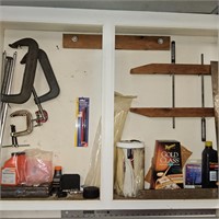 CONTENTS OF GARAGE CABINETS