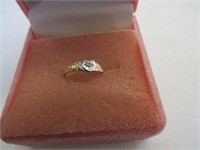10K Gold Diamond Baby Ring