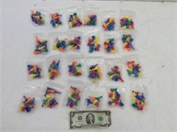 (24) Pkgs Plastic Game Pieces  All New Items