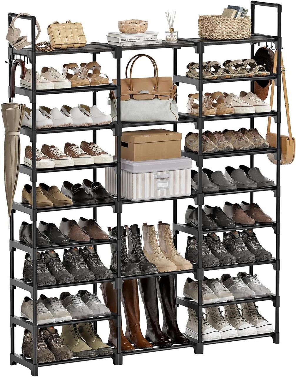 NEW 9 Tiers Large Shoe Rack 50-55 Pairs