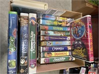 Box Disney VCR Tapes, Flat of DVD's