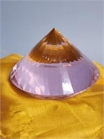 Pink Crystal Diamond Shape Paperwieght