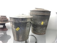 (2) Early Tin Canisters