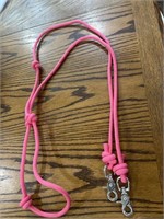 Pink rope , reins