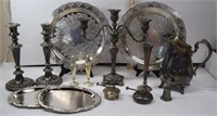 14 Pieces of Vintage Silverplate Servingware