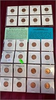 2009 LINCOLN CENT 8PC, 8 UNCIRC LINCOLN CENTS