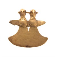 A Pre-Columbian Double Bird Pendant, 19K, 30 Grams
