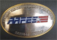 Belt buckle AAFES board of directors
