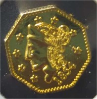 1854 1/2 California gold token