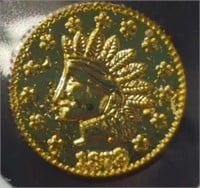 1872 1/2 California Gold token