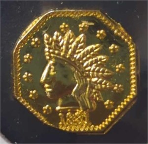 1881 1/2 California gold token