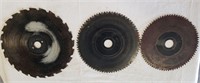 3 Old Saw Blades