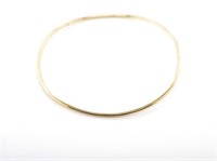 Yellow gold gold wire bangle