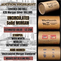 *EXCLUSIVE* x20 Morgan Covered End Roll! Marked "U