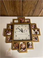 Family Picture Frame Clock